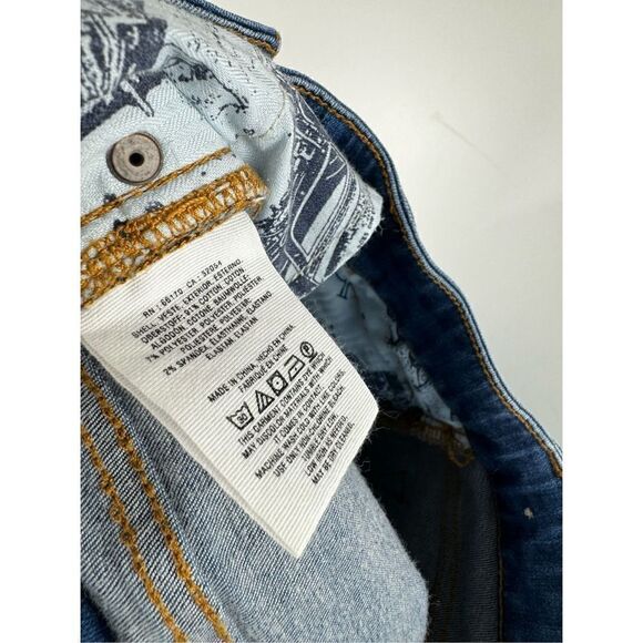 Anthropologie Pilcro Women's Blue Button Fly High-Rise Flare Jeans Size 26 - Picture 6 of 6